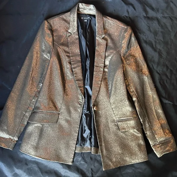 Bronze Gold Shimmer Blazer - Picture 1 of 9